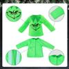 Christmas Elf Doll Accessories KitHoliday Elf Doll Clothes Outfit Include Green Clothes Eye Mask view 4