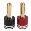 POENVFPO Heatsink Plug Grips, 2PCS Aluminium Alloy Banana Plug Connectors with Heatsink for RC Model Crawler Cars Upgrade Parts (5mm) view 1