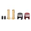 POENVFPO Heatsink Plug Grips, 2PCS Aluminium Alloy Banana Plug Connectors with Heatsink for RC Model Crawler Cars Upgrade Parts (5mm) view 2