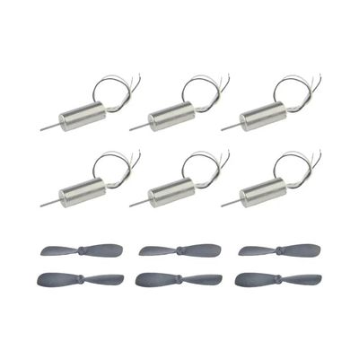 TZNLTPFY Wired Coreless Electronic Starter DC 3.7V Hollow Cup Electronic Starter with Propeller 6PCS for RC Aircraft Helicopter Toy
