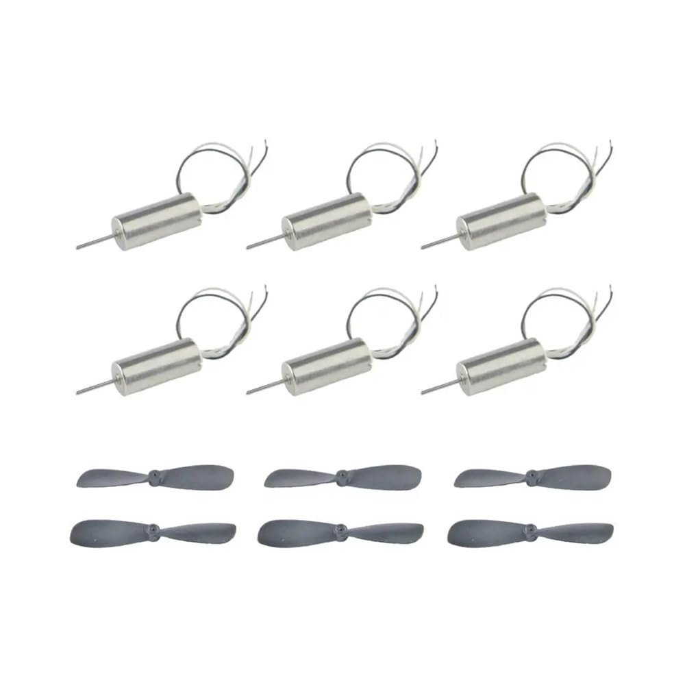 TZNLTPFY Wired Coreless Electronic Starter DC 3.7V Hollow Cup Electronic Starter with Propeller 6PCS for RC Aircraft Helicopter Toy