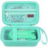 Elonbo Carrying Case for Blinger Dazzling Starter Kit, Blinger Kids Glam Collection Starter Kit Storage Bag, Kids Hair Styling Tool Travel Organizer Holder, Pocket fits Gems Rhinestones, Dark Green view 1