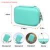 Elonbo Carrying Case for Blinger Dazzling Starter Kit, Blinger Kids Glam Collection Starter Kit Storage Bag, Kids Hair Styling Tool Travel Organizer Holder, Pocket fits Gems Rhinestones, Dark Green view 3