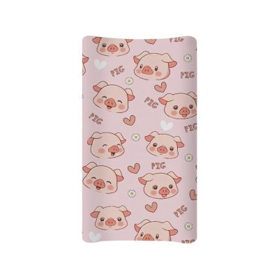Zanxiantu Cute Pig Changing Pad Cover Infant Pink Changing Table Covers Diaper Table Change Mat Sheet Cover