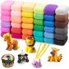 Air Dry Clay 36 Colors, Modeling Clay for Kids, DIY Molding Magic Clay, Toy Gifts for Age 3+ Years Old Boys Girls Kids view 1