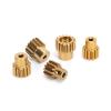 32P Pinion Gear Set, 5PCS 1/10 RC Car Aluminum Alloy Motor Gear Kit 12T 13T 14T 15T 16T Upgrade Parts with Set Screws Small Wrench Tool for Shaft Motor view 2