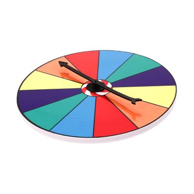 CHILDWEET Blank Raffle Prize Wheel Rotating Desktop Draw Game for Parties Business Events and Gatherings Bright for Easy Prize Selection