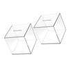 Abaodam 2pcs Transparent Acrylic Piggy Bank Convenient Coin Storage Case for Adults Motivational Savings Fund Box for Honeymoon Daily Use view 1