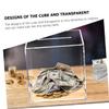 Abaodam 2pcs Transparent Acrylic Piggy Bank Convenient Coin Storage Case for Adults Motivational Savings Fund Box for Honeymoon Daily Use view 3