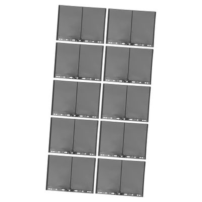 BUTIFULSIC 10pcs Transparent PVC Stamp Storage Pouches Double-Sided Stamp Pages for Collectors Convenient Holders for Banknotes and Gaming Cards