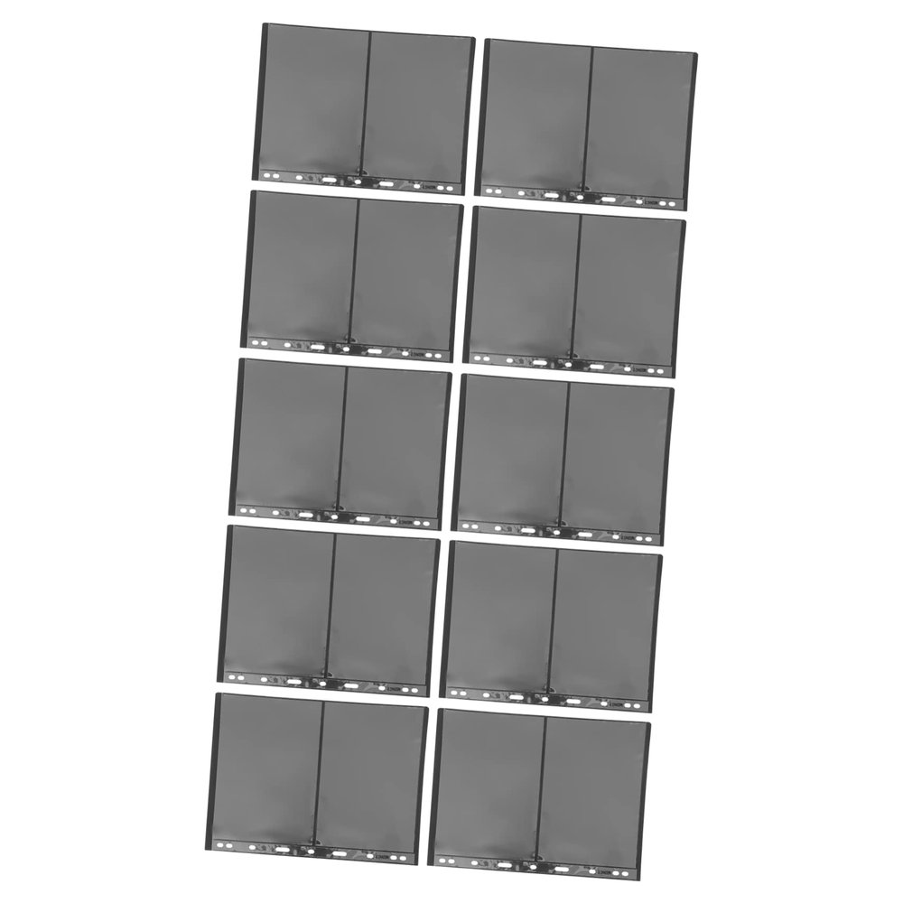 BUTIFULSIC 10pcs Transparent PVC Stamp Storage Pouches Double-Sided Stamp Pages for Collectors Convenient Holders for Banknotes and Gaming Cards