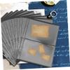 BUTIFULSIC 10pcs Transparent PVC Stamp Storage Pouches Double-Sided Stamp Pages for Collectors Convenient Holders for Banknotes and Gaming Cards view 2