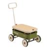 kidpop PULA-Wild 3-in-1 Kids' Pull-Along Wagon Toddlers Push Walker for 2.5-8, Removable Wooden Cover and Adjustable Handlebar, Birthday Gifts Max Weight 33 lbs (Green) view 1