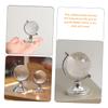BCOATH 2pcs Crystal Globe World Map Table Decor Rotating Desktop Earth Globes Solid Base for Decoration Creative for Festivals and Special Occasions view 3