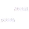 TOYANDONA 3pcs Transparent Poker Chip Organizer Storage Box for Game Chips and Easy to Use for Room Organization view 1