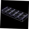 TOYANDONA 3pcs Transparent Poker Chip Organizer Storage Box for Game Chips and Easy to Use for Room Organization view 4