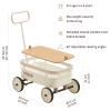 kidpop PULA-Wild 3-in-1 Kids' Pull-Along Wagon Toddlers Push Walker for 2.5-8, Removable Wooden Cover and Adjustable Handlebar, Birthday Gifts Max Weight 33 lbs (White) view 3