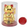 flexman Lucky Cat Waving Arm, 4.5in Solar Powered Cute Waving Cat, Wealth Fortune Cat for Desk, Window, Car Dashboard, Home, Restaurant, Hotel view 1