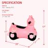 INPANY Kids Bouncy Car Hopper Toys, Toddlers Ride on Car, Inflatable Hopping Toys, Bouncing Buddies, Rubber Bouncer, Outdoor Indoor Birthday Gifts Toy for 2 3 4 Yr Girl Boy (Pink) view 2