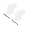 MOBUTOFU 1set Ceramic Cloud Shaped Drawer Knobs Cabinet Pulls for Nursery Wardrobe and Furniture Decor Unique Household Door Handles for Dresser and Cupboard view 1