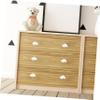 MOBUTOFU 1set Ceramic Cloud Shaped Drawer Knobs Cabinet Pulls for Nursery Wardrobe and Furniture Decor Unique Household Door Handles for Dresser and Cupboard view 4