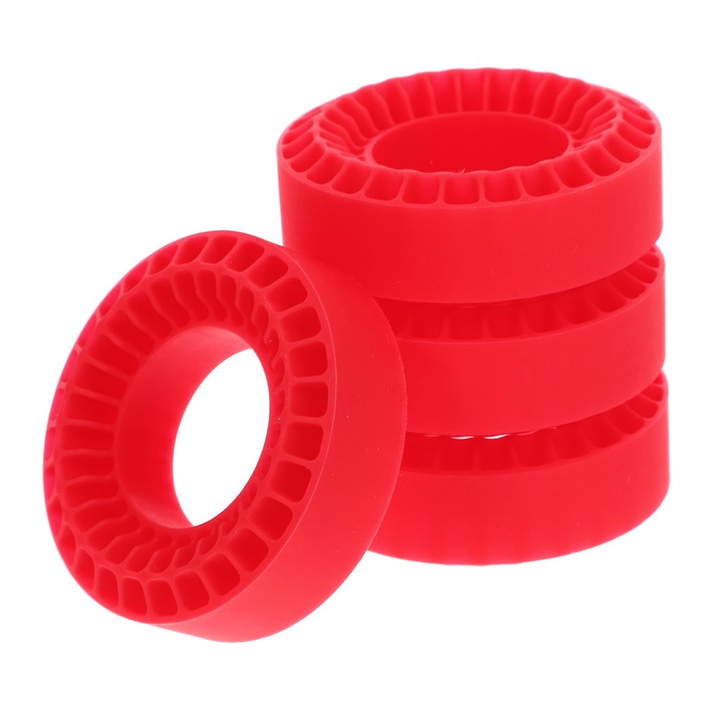 HONMEET 4pcs Silicone Rubber Tire Inserts for Rc Crawler Models Replacement for Enhanced Performance and Shape Retention