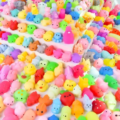 LEEHUR 200PCS Kawaii Squishies, Mochi Squishy Toys for Kids Party Favors, Mini Stress Relief Squishy Fidget Toys for Classroom Prizes for Kids Party Favors Goodie Bags Stuffers with Storage Bag