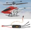 Bnineteenteam FPV Parts 40A ESC, 40A Speed Controller Brushless ESC RC Drone Helicopter FPV Parts Accessories (Black view 3