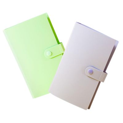 Abaodam 2pcs Paper Currency Album Book Portable Banknote and Coin Storage Holder Includes Protection Sleeves Elegant Green and Purple Design for Collectors for and Special Occasions