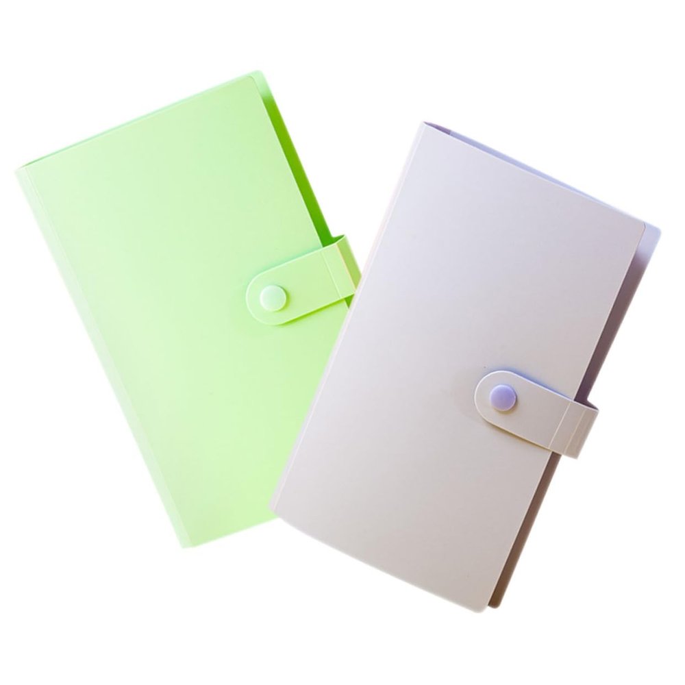 Abaodam 2pcs Paper Currency Album Book Portable Banknote and Coin Storage Holder Includes Protection Sleeves Elegant Green and Purple Design for Collectors for and Special Occasions