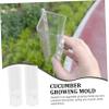 CAXUSD 2pcs Square Shaped Cucumber Molds for Garden Durable Material High Temperature Resistant Vegetable Forming Tools for Cucumber Enthusiasts and Garden Lovers view 4