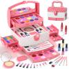 PERRYHOME Kids Makeup Set for Girl 56 Pcs Washable Real Cosmetic, Non-Toxic Frozen Toys Toddler Makeup Kit, 2026 New Princess Valentine & Birthday Girl Gift for 3 4 5 6 7 8 9 10 11 12 Year Old Girls view 1