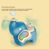 Blowing Ball Elephant Toy, Interactive Music Lights Spraying Toy, Touch Sensitive for Kids (Blue) view 4