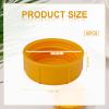 10pcs Narrow Baby Bottle Caps for Dr Brown & Medela Bottles, BPA Free Travel and Storage Baby Bottle Lids Replacement Parts with Sealing Gasket for Ameda Baby Bottles Accessory (Orange) view 2