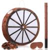 Vertintong Cowboy Pinata 13 Inch Wagon Wheel Western Pinata with Stick Blindfold and Confetti Cowboy Country Themed Birthday Party Decorations Supplies for Adults Rodeos Events Gatherings view 1