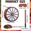 Vertintong Cowboy Pinata 13 Inch Wagon Wheel Western Pinata with Stick Blindfold and Confetti Cowboy Country Themed Birthday Party Decorations Supplies for Adults Rodeos Events Gatherings view 2