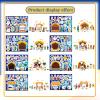 32 Sheets Christmas Nativity Stickers, Make a Nativity Scene Sticker Jesus Birth Stickers, Christmas Crafts for Kids, Religious Bible Scene Party Favor Christian Craft School Classroom Activity view 2