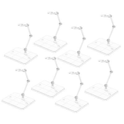 Alasum 8pcs Adjustable Desktop Figure Holders Action Figure Stands for Displaying Dolls Compatible Various Models for Collectors and Retail Showcases