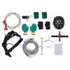 120 ft/160 ft Zip Line Kit for Kids and Adults Outdoor up to 330 Lbs with Stainless Steel Spring Brake and Safety Harness, Rust Proof Trolley Zipline for Backyard, Camping (120ft with Helmet) view 1