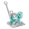4 in 1 Rocking Horse for Toddlers 1.5-3 Years Old, Balance Bike Ride On Toys with Push Handle, Baby Rocking Toy Backrest and Balance Board for Baby Girl and Boy Fun Birthday Gift (Upgraded Blue) view 1