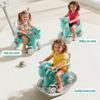 4 in 1 Rocking Horse for Toddlers 1.5-3 Years Old, Balance Bike Ride On Toys with Push Handle, Baby Rocking Toy Backrest and Balance Board for Baby Girl and Boy Fun Birthday Gift (Upgraded Blue) view 2