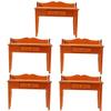 Abaodam 5pcs Miniature Furniture Model Dollhouse Writing Desk Figurine for Home Decor Detailed Scene Adornment for Miniature Landscaping and Interior Models view 1