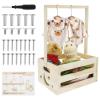 DJAPWPX Wooden Baby Crate for Storage and Gifts - 1 Shelf, Rustic, Country Classic Style - Baby Gifts, Nursery/Children's Room Decoration view 1