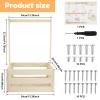 DJAPWPX Wooden Baby Crate for Storage and Gifts - 1 Shelf, Rustic, Country Classic Style - Baby Gifts, Nursery/Children's Room Decoration view 3
