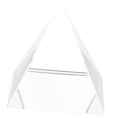 BUGUUYO Optical Glass Pyramid Prism for Photography and Physical Experiments Light Prism for Classroom Decor and Sun Catcher and Optical Device