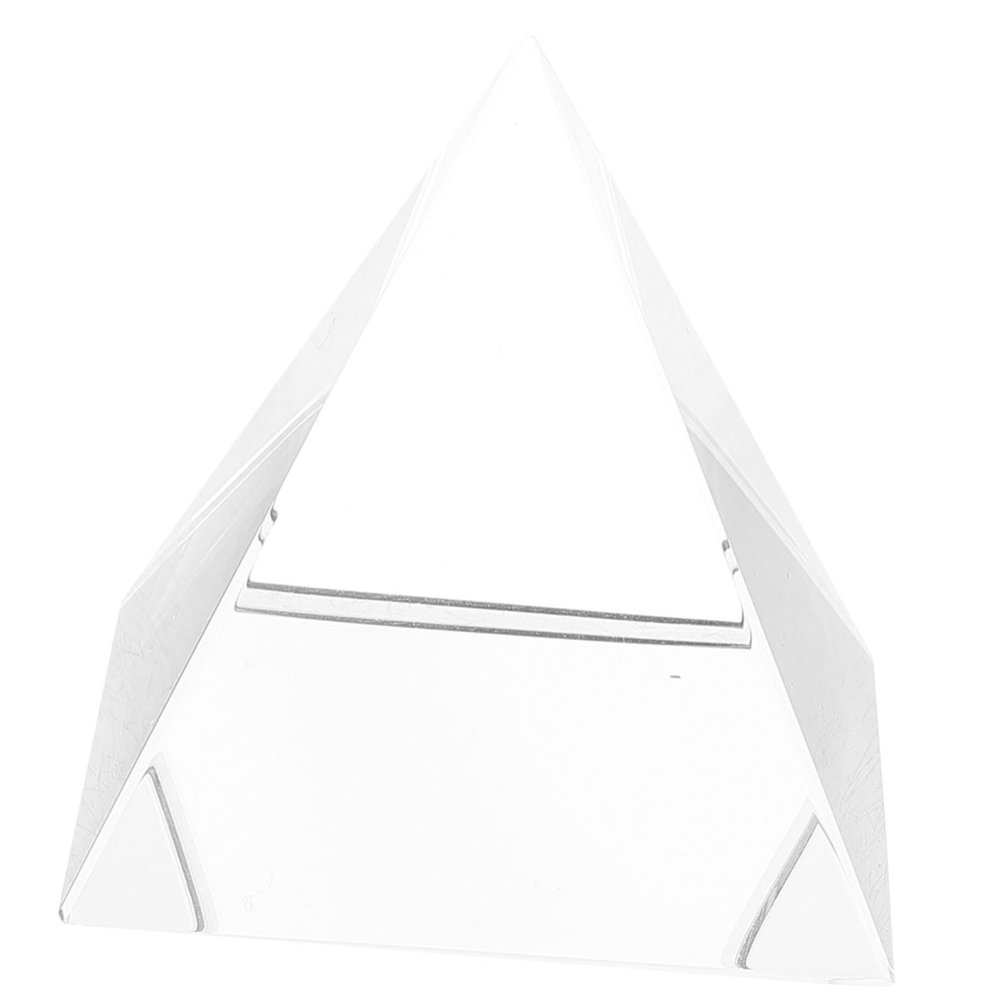 BUGUUYO Optical Glass Pyramid Prism for Photography and Physical Experiments Light Prism for Classroom Decor and Sun Catcher and Optical Device