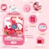 Claw Machine for Kids,Mini Vending Machines Candy Grabber Prize Dispenser Toys for Girls,Electronic Arcade Claw Game Machine for Party Birthday with Lights Sound (Light Bunny Claw) view 2