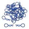 DMiotech 25Pcs Body Clips Bent RC Car Shell Clip Model Car R Pins Blue Universal Shell Replacement Parts for 1/10 Scale RC Car view 1