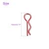 DMiotech 50Pcs Body Clips Bent, Red Universal RC Body Clips R Pins RC Cars Parts Shell Replacement Parts for All 1/16 1/18 Scale RC Car view 4