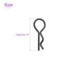 DMiotech 100Pcs Body Clips Bent, Black Universal RC Body Clips R Pins RC Cars Parts Shell Replacement Parts for All 1/16 1/18 Scale RC Car,18mm/0.71" view 4
